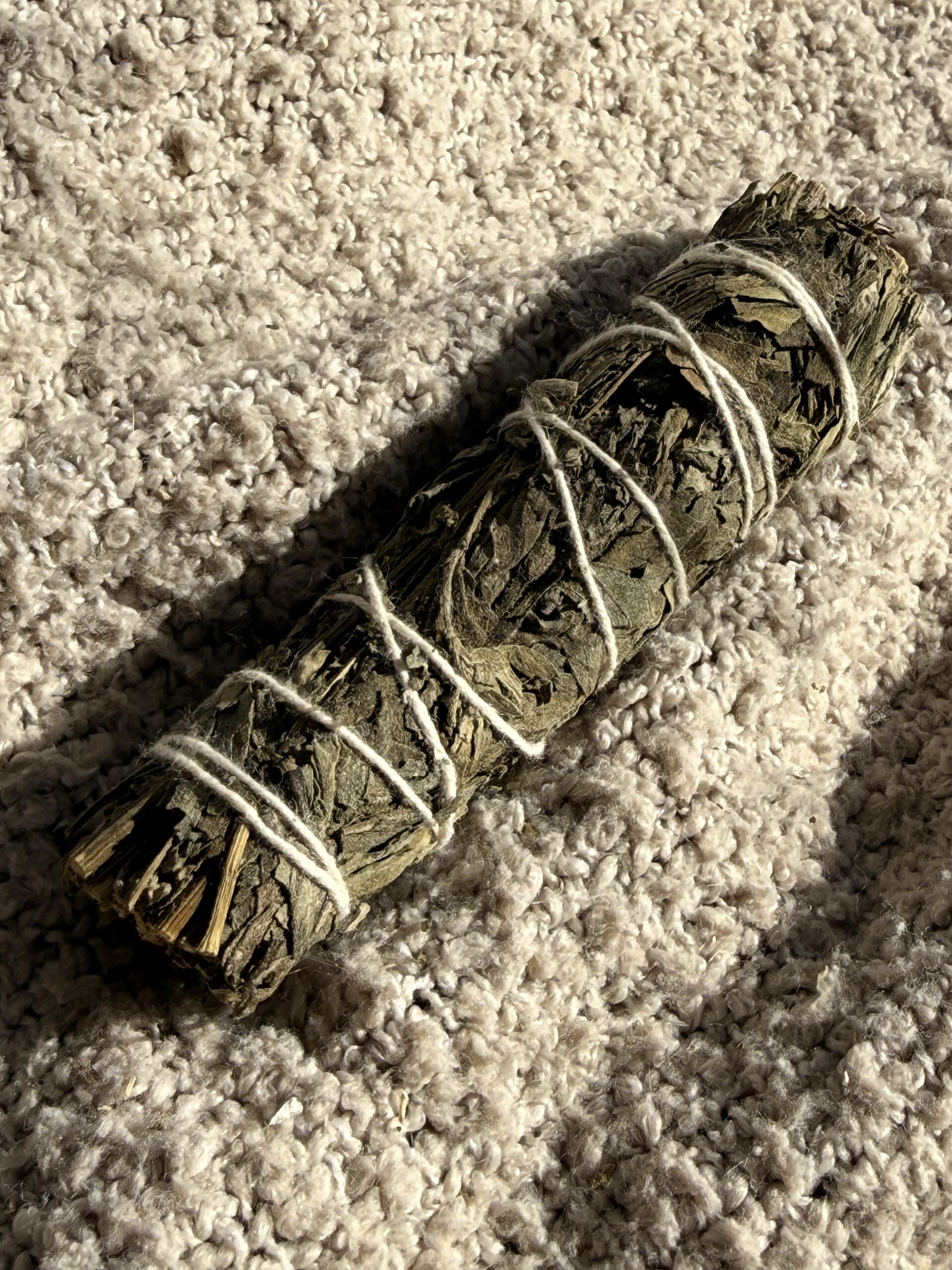 Mugwort Sage Smudge Stick 4" - Image 2