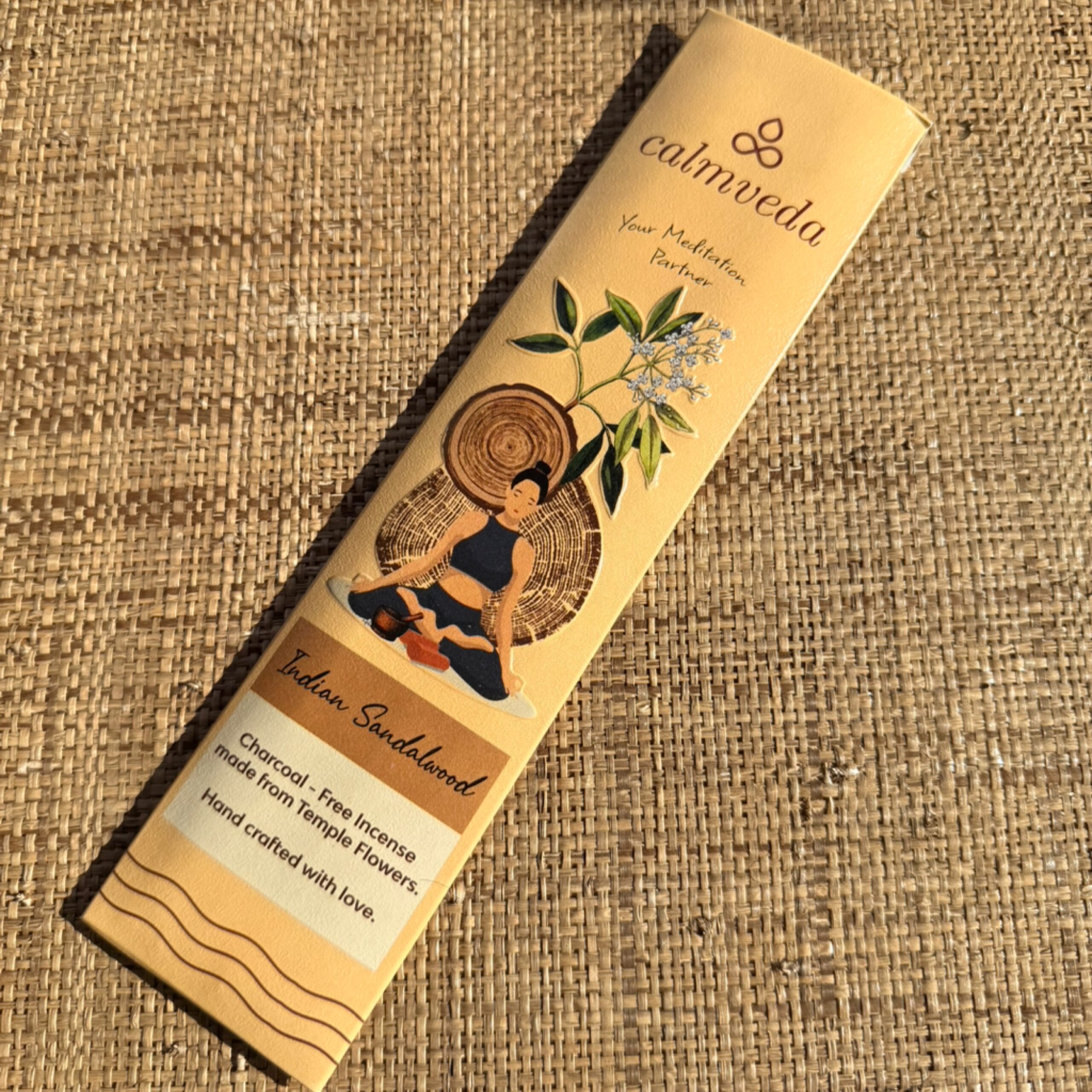 Charcoal free Incense Sticks set Indian Sandalwood