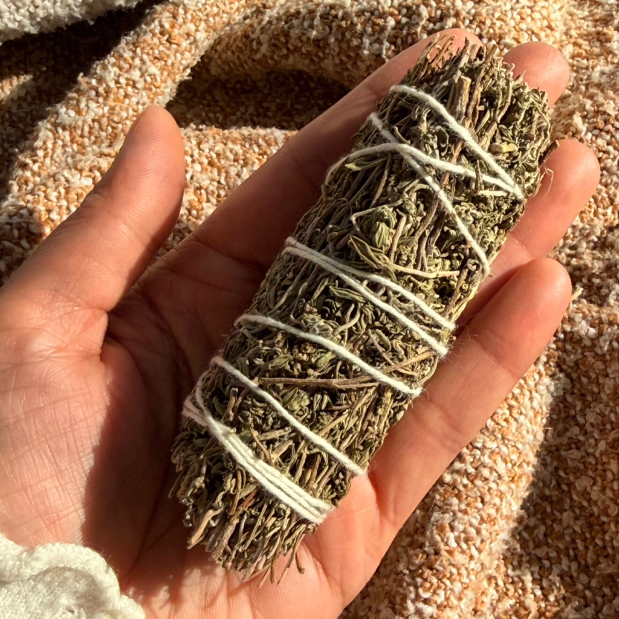 Thyme Sage Smudge Stick 4"