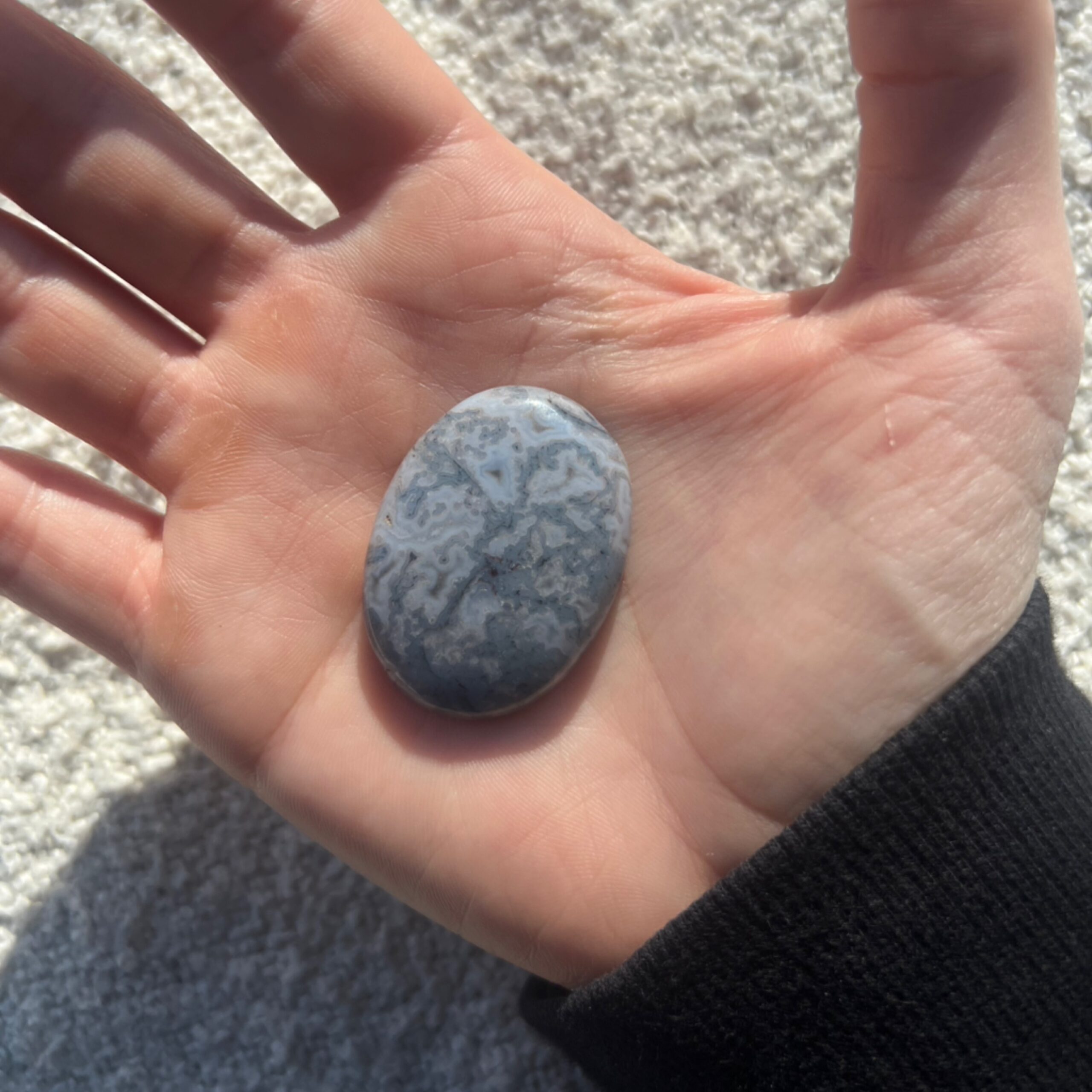 Green Tree Agate - Worry Stone